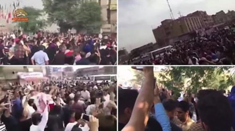 مظاهرات في مختلف المدن الايرانيه 