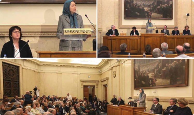 السيده مريم رجوي في البرلمان الفرنسي