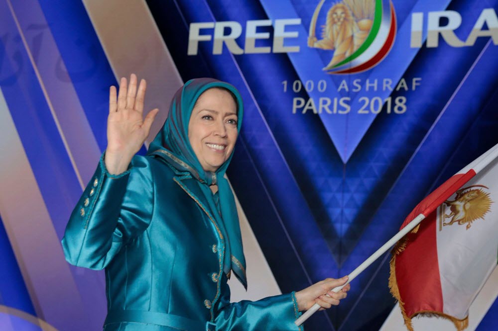 الرئيسة مريم رجوي و التجمع السنوي للمقاومة الايرانيه في باريس 30 حزيران 2018