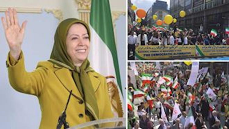 الرئيسة مريم رجوي في احتفال عيد نيروز للمقاومة الايرانيه 