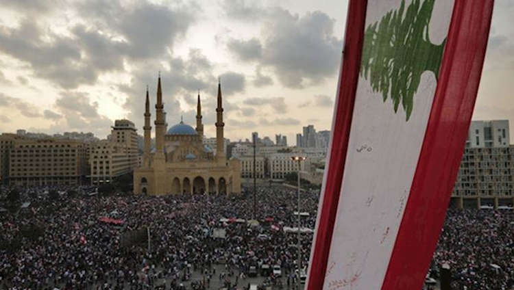 الاحتجاجات فی لبنان