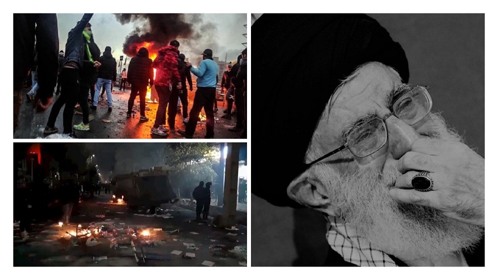 الملا علی خامنئی و الاحتجاجات فی ایران 