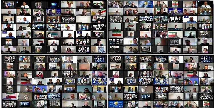 . مؤتمر عبر الإنترنت شارکت فیه جمعیات إيرانية من أكثر من 1000 موقع
