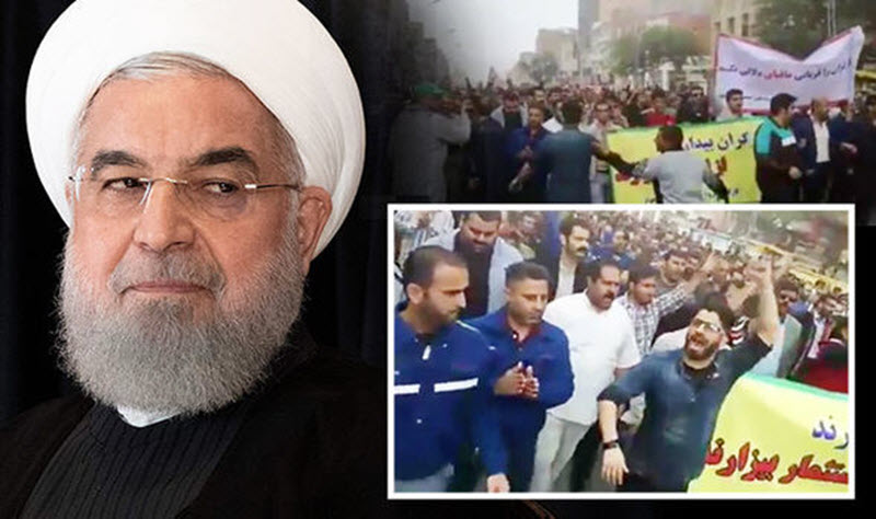 الاحتجاجات فی ایران و حسن روحانی