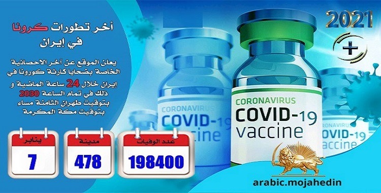 كارثة كورونا في إيران: عدد الضحايا في 478 مدينة أكثر من 198400