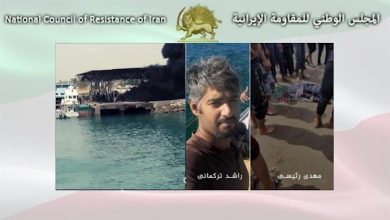 إحراق زوارق دوريات القوات القمعية للنظام الإيراني في كوهستك هرمزكان علي يد الشباب البلوش