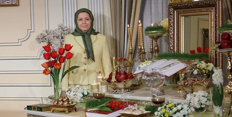 احتفال نوروز وحلول العام الإيراني الجديد 1400 مع كلمة السيدة مريم رجوي