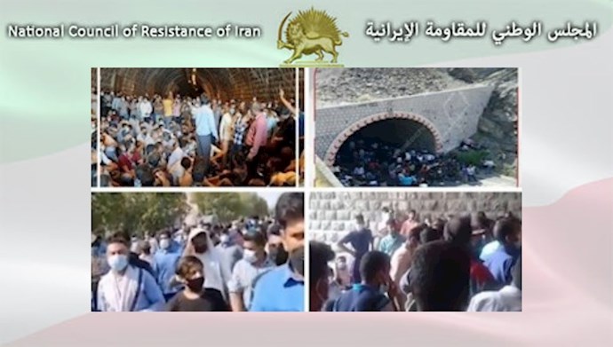 إضراب عمال منجم آسمينون في كرمان يقضي يومه الرابع