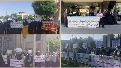 احتجاجات في ايران-9 مايو التقارير الواردة من أنصار مجاهدي خلق من داخل البلاد