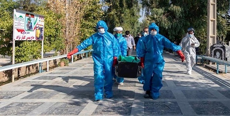 أكثر من 302700 حالة وفاة بفيروس كورونا في 543 مدينة في إيران