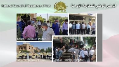 وقفات احتجاجية في طهران و 10 مدن أخرى، ومهاجمة مزارعي أصفهان بالهراوات ورذاذ الفلفل