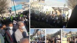 حركة احتجاجية للتربويين والمعلمين في 29 محافظة في إيران بشعارات