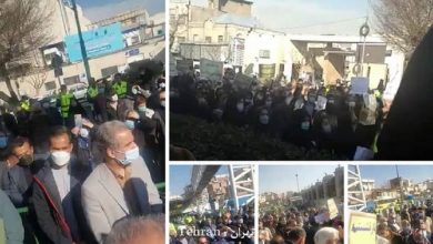 حركة احتجاجية للتربويين والمعلمين في 29 محافظة في إيران بشعارات