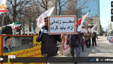 مظاهرات في كندا والسويد لإيرانيین أحرار أنصار مجاهدي خلق داعمین الاحتجاجات في ایران