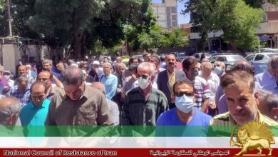 احتجاجات المعلمين في عموم إيران متزامنا مع تظاهرات المتقاعدين بشعار الموت لرئيسي