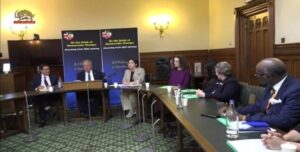 دعوة لسياسة حازمة ضد النظام الإيراني ودعم المقاومة خلالمؤتمر في البرلمان البريطاني