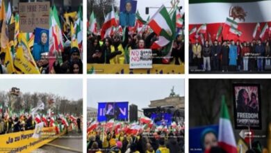 حراك عالمي يمتد عبر قارتين ضد النظام الکهنوتي